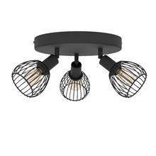 Eglo Sonnino rondel spotlampe sort